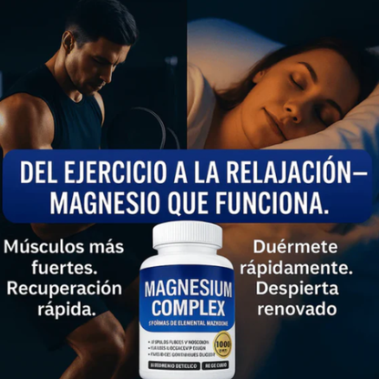 Magnesio 8 en 1: Un solo suplemento, 8 beneficios que transforman tu vida.