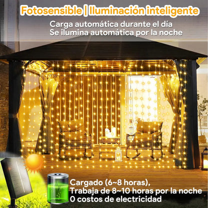 Navidad Radiante con Cortina Solar™