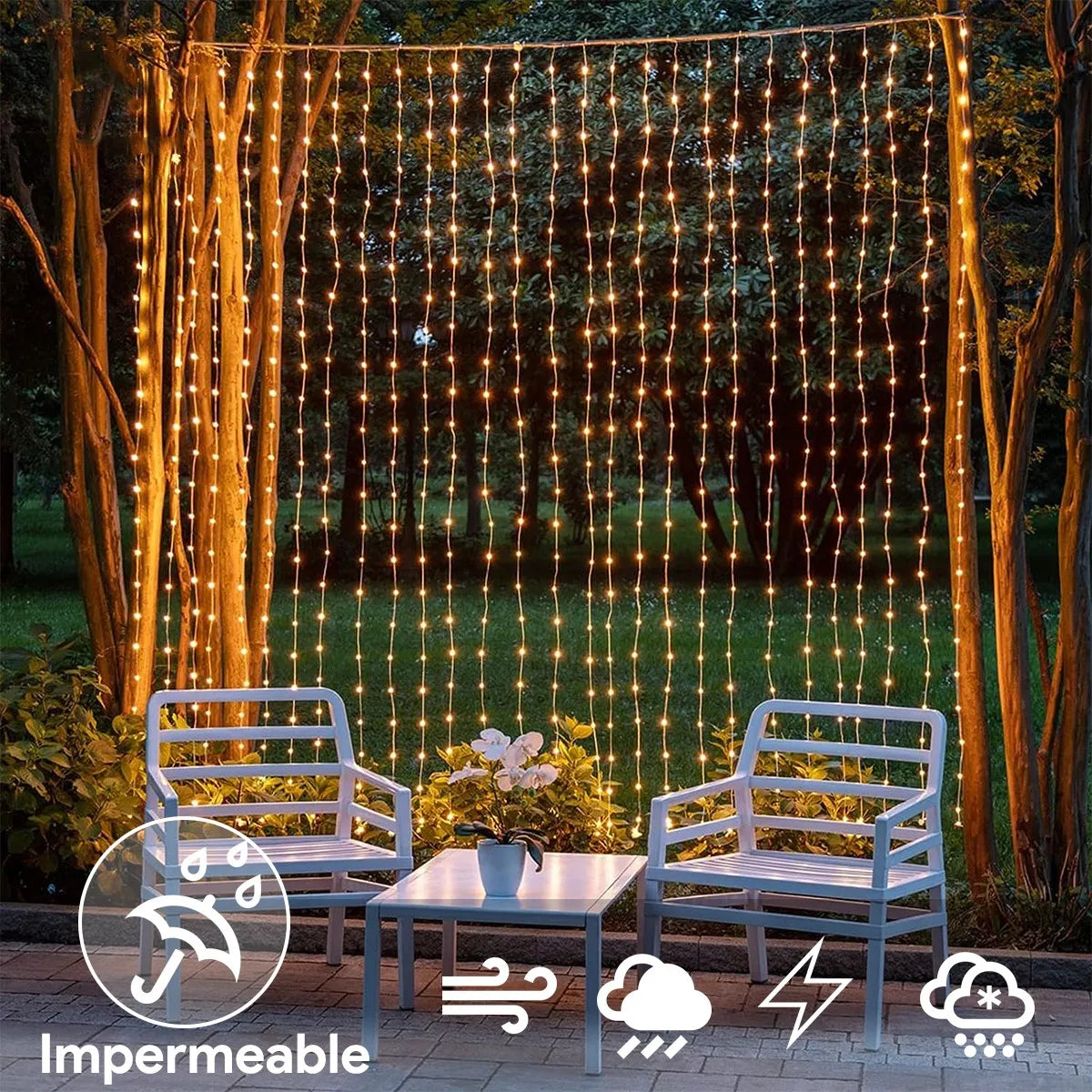 Navidad Radiante con Cortina Solar™