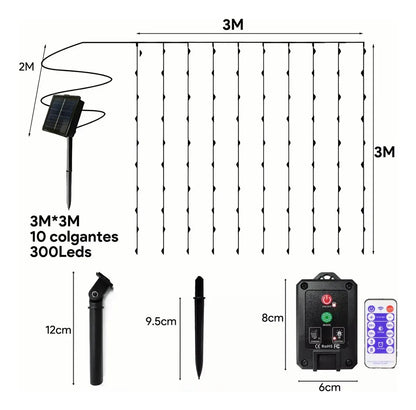 Navidad Radiante con Cortina Solar™