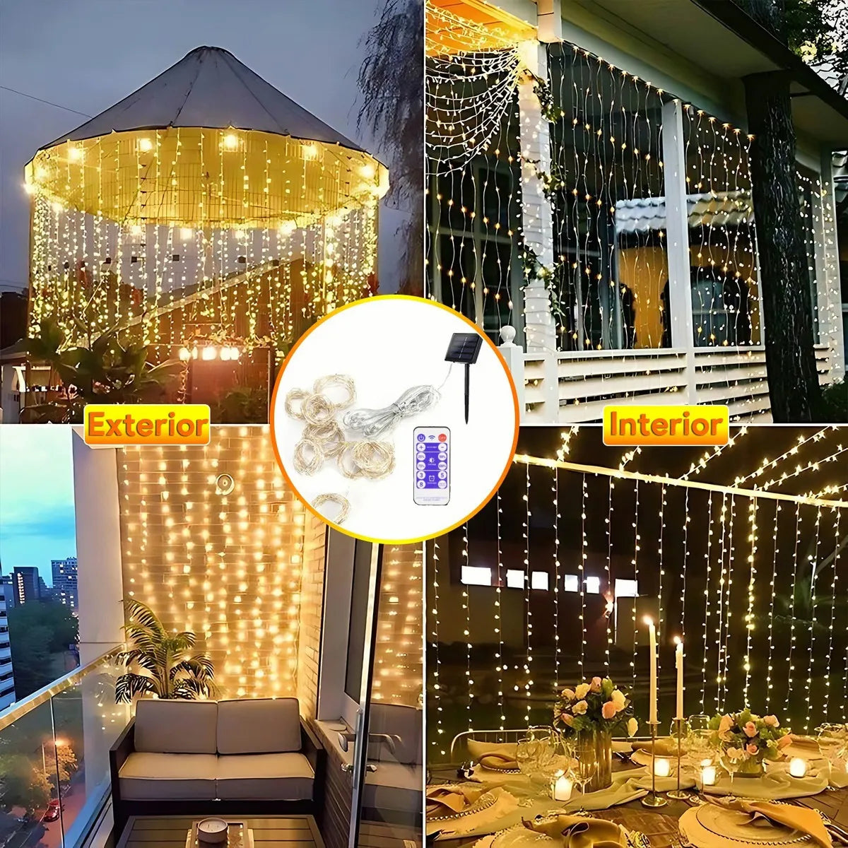 Navidad Radiante con Cortina Solar™