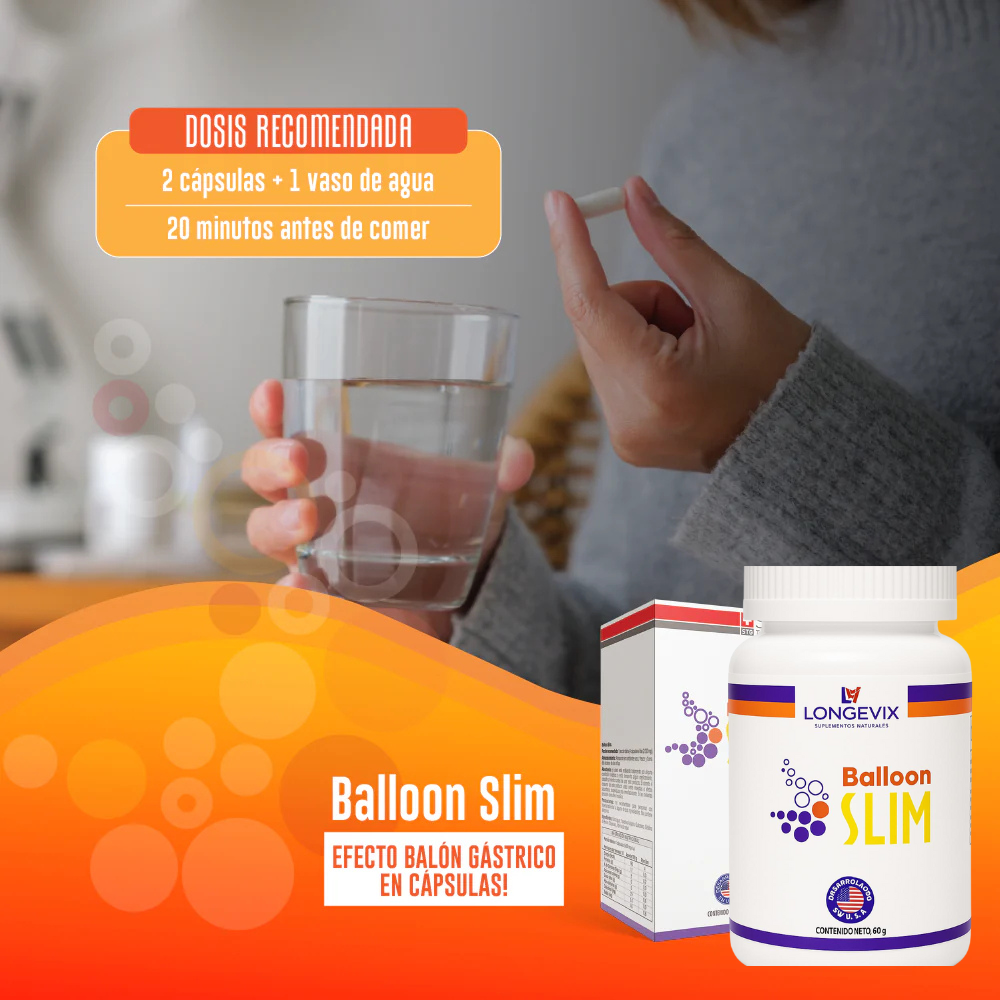 Pierde peso sin riesgos ni cirugías con Balloon SLIM™.