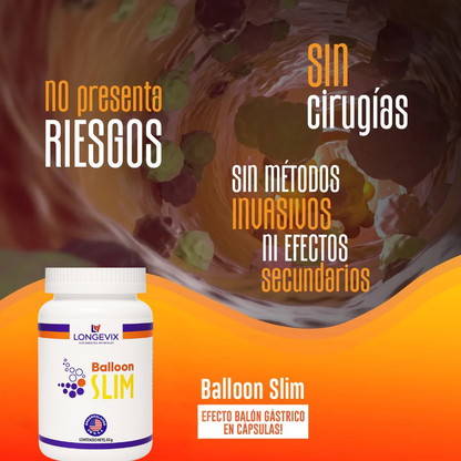 Pierde peso sin riesgos ni cirugías con Balloon SLIM™.