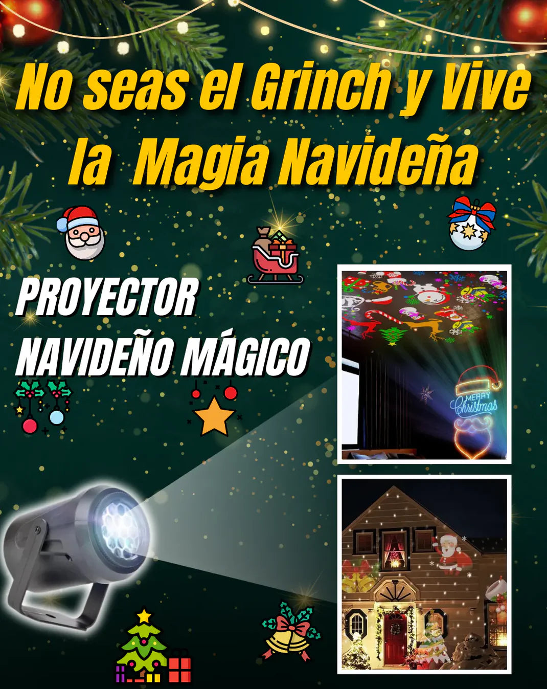 Proyector de Navidad™ – Magia instantánea sin esfuerzo